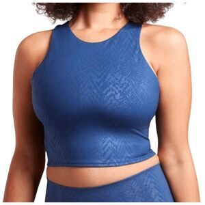 NWT ATHLETA Conscious Embossed Crop D-DD
